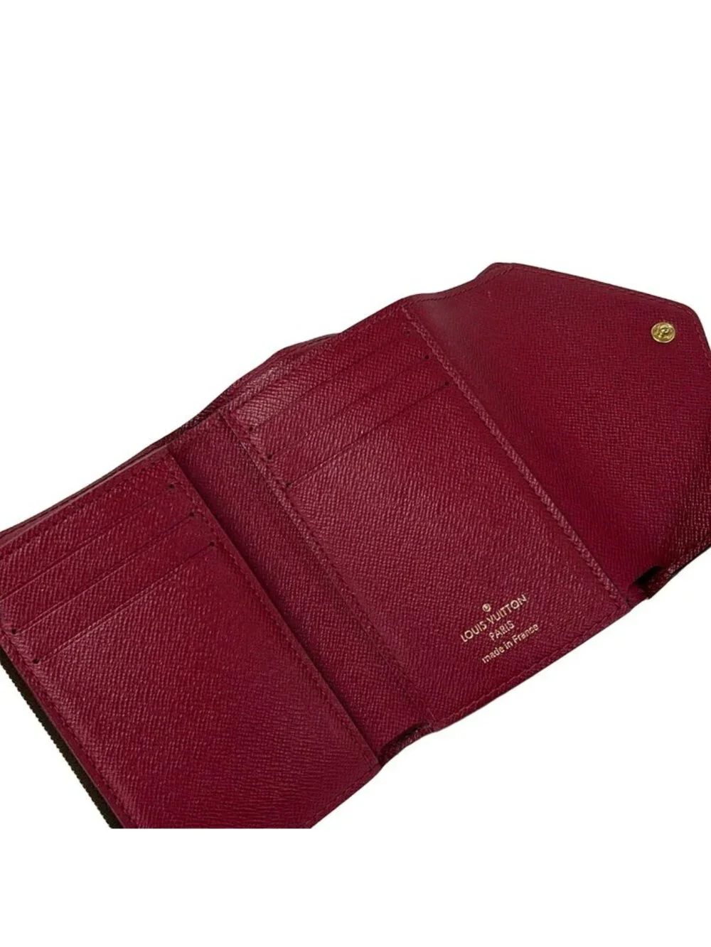 Louis Vuitton Trifold Wallet Monogram Portefeuille Victorine Fuchsia